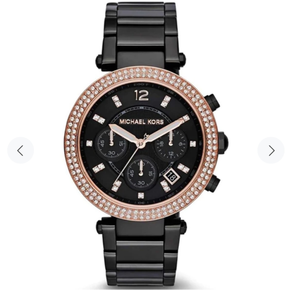 Michael Kors black Parker womens watch MK 5885